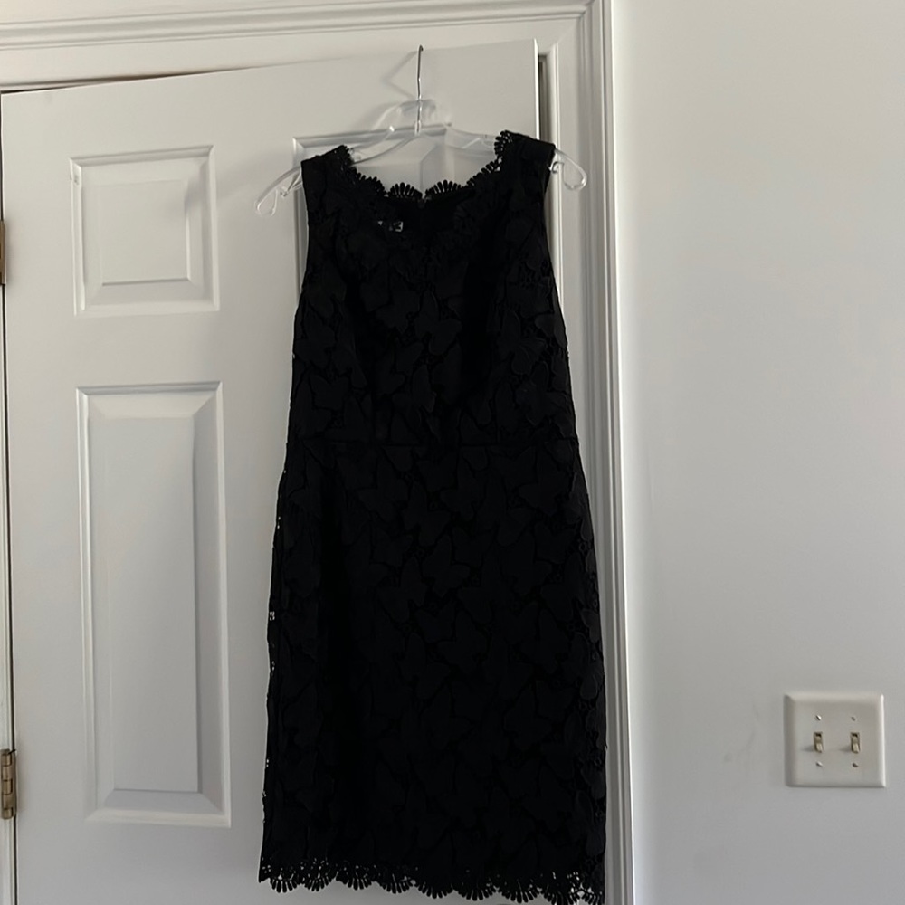 RSVP by Talbots size 4P black laced butterfly dress